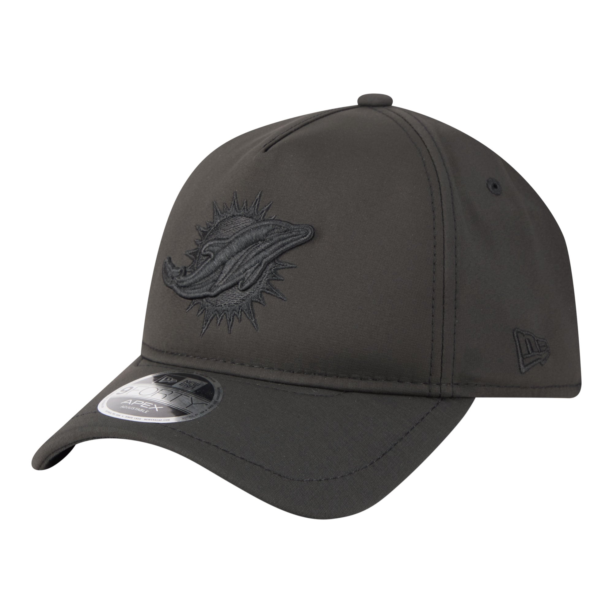 Men's New Era  Black Miami Dolphins Apex 9FORTY Adjustable Hat