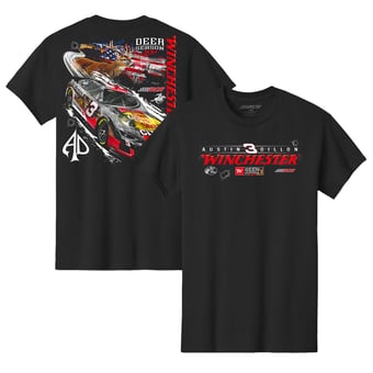 Men's Richard Childress Racing Team Collection Black Austin Dillon Winchester Deer Season Car T-Shirt