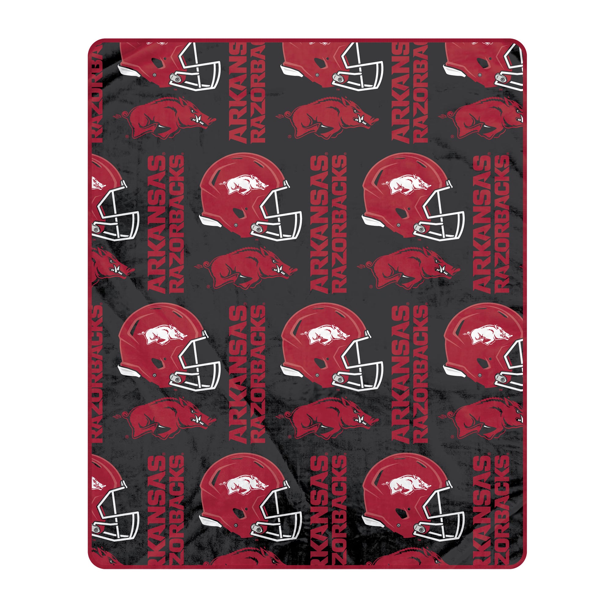 Pegasus Arkansas Razorbacks 50" x 60" Homefield Stacked Logos Ultra Soft Blanket