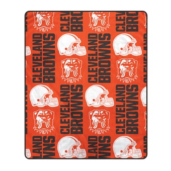 Pegasus Cleveland Browns 50" x 60" Homefield Stacked Logos Ultra Soft Blanket