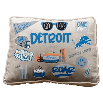 Pegasus Detroit Lions 19" Loco Fan Canvas Décor Pillow