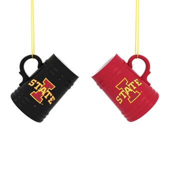 Iowa State Cyclones Two-Pack 3" Mini Stein Ornament Set
