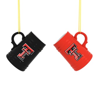 Texas Tech Red Raiders Two-Pack 3" Mini Stein Ornament Set