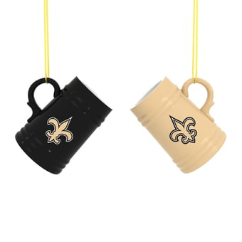 New Orleans Saints Two-Pack 3" Mini Stein Ornament Set