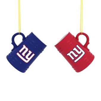 New York Giants Two-Pack 3" Mini Stein Ornament Set