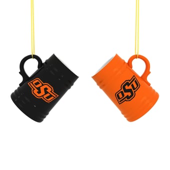 Oklahoma State Cowboys Two-Pack 3" Mini Stein Ornament Set