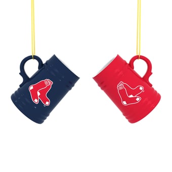 Boston Red Sox Two-Pack 3" Mini Stein Ornament Set