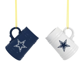 "Dallas Cowboys Two-Pack 3"" Mini Stein Ornament Set"