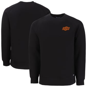 Men's Cutter & Buck Black Oklahoma State Cowboys Roam Recycled Pullover