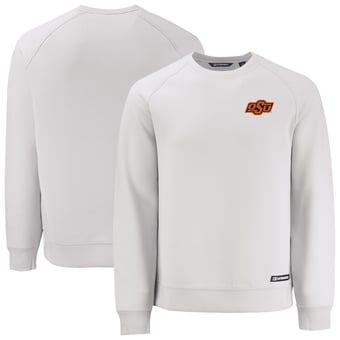 Men's Cutter & Buck Gray Oklahoma State Cowboys Roam Recycled Pullover