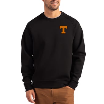 Men's Cutter & Buck Black Tennessee Volunteers Roam Recycled Pullover