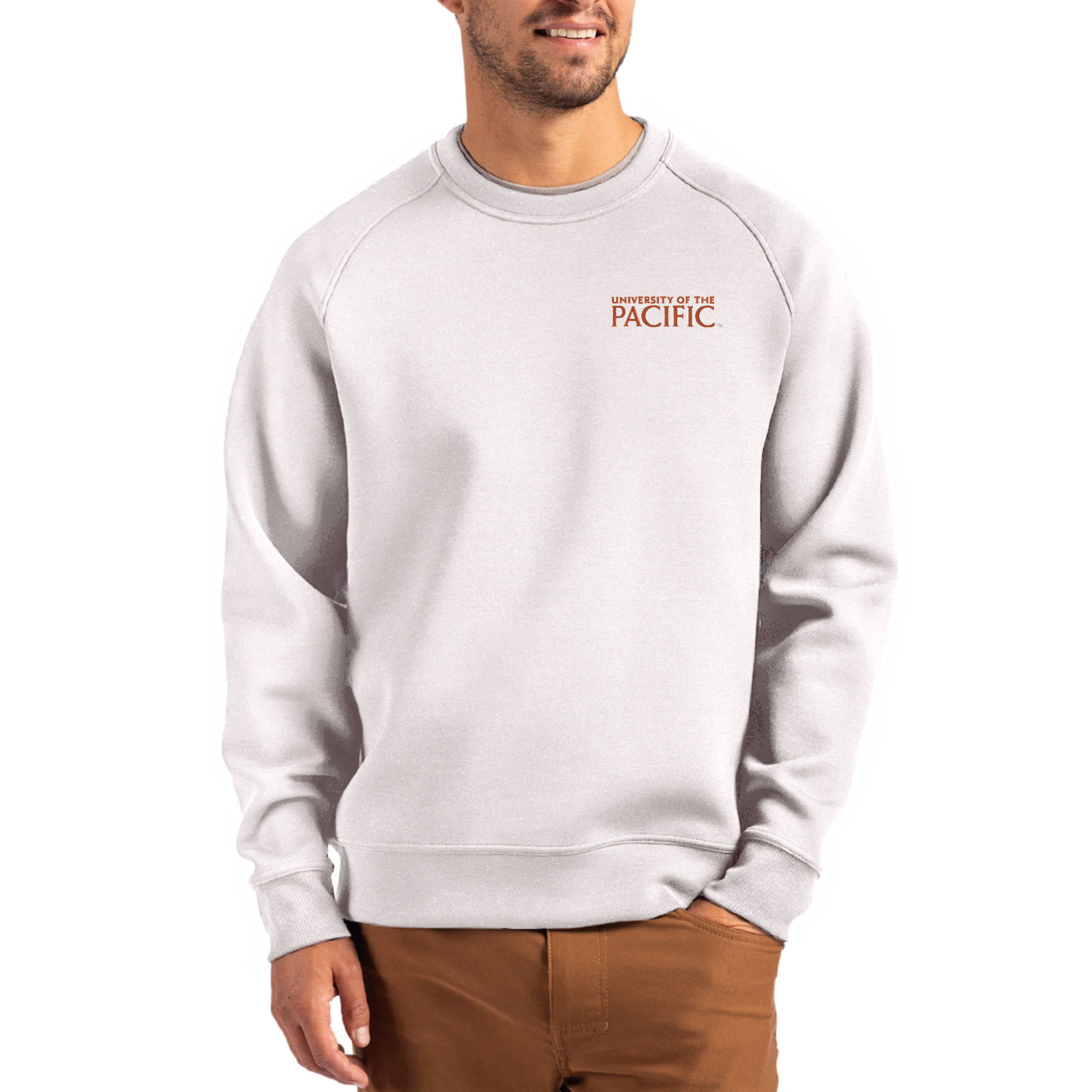 Men’s Cutter & Buck Gray Pacific Tigers Roam Recycled Pullover Men’s Cutter & Buck Gray Pacific Tigers Roam Recycled Pullover