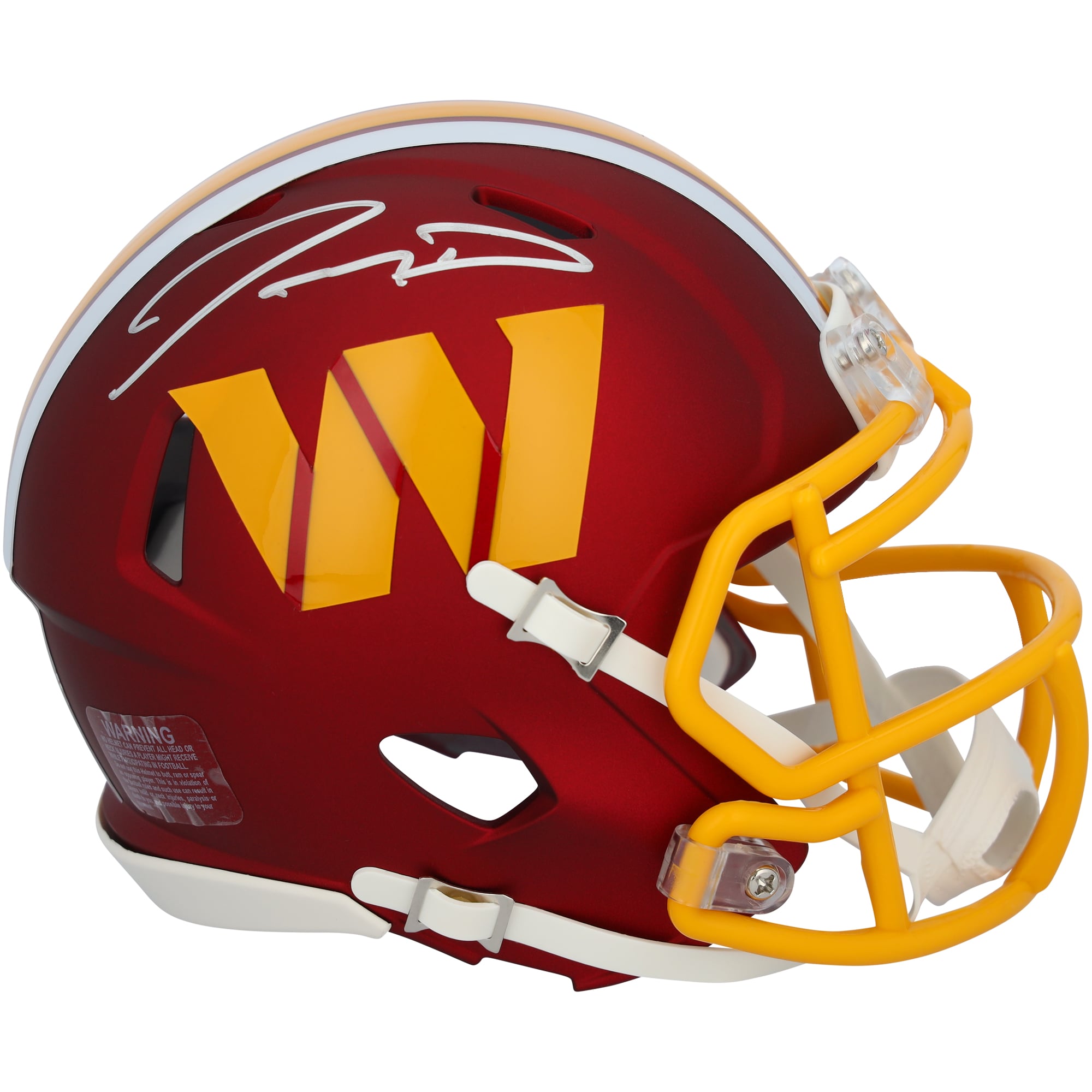Jayden Daniels Washington Commanders Autographed Riddell 2025 Alternate Speed Mini Helmet