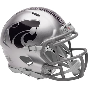 Kansas State Wildcats Riddell Grey Dublin Speed Replica Mini Helmet