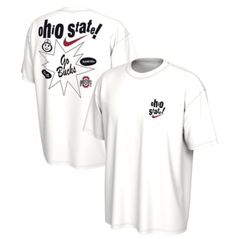 Men's Nike White Ohio State Buckeyes Max90 T-Shirt
