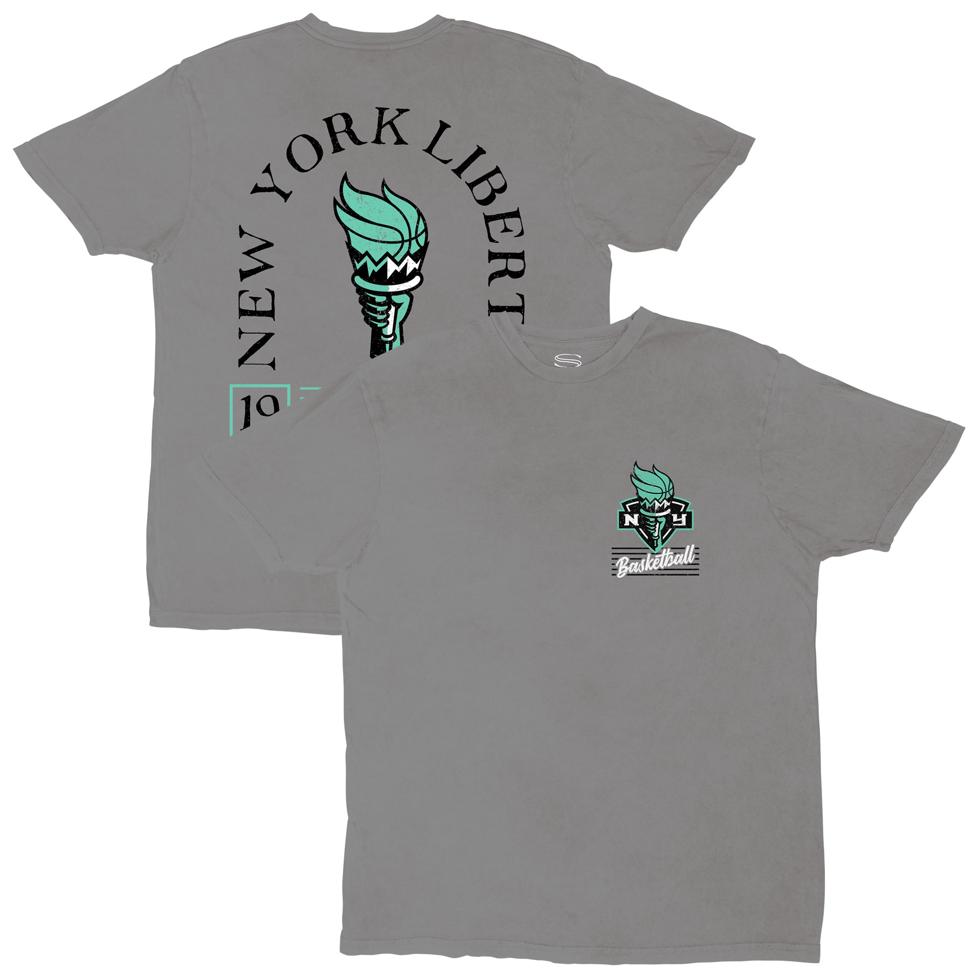 Unisex Stadium Essentials Platinum New York Liberty Lay Low Vintage Wash Relaxed Fit T-Shirt