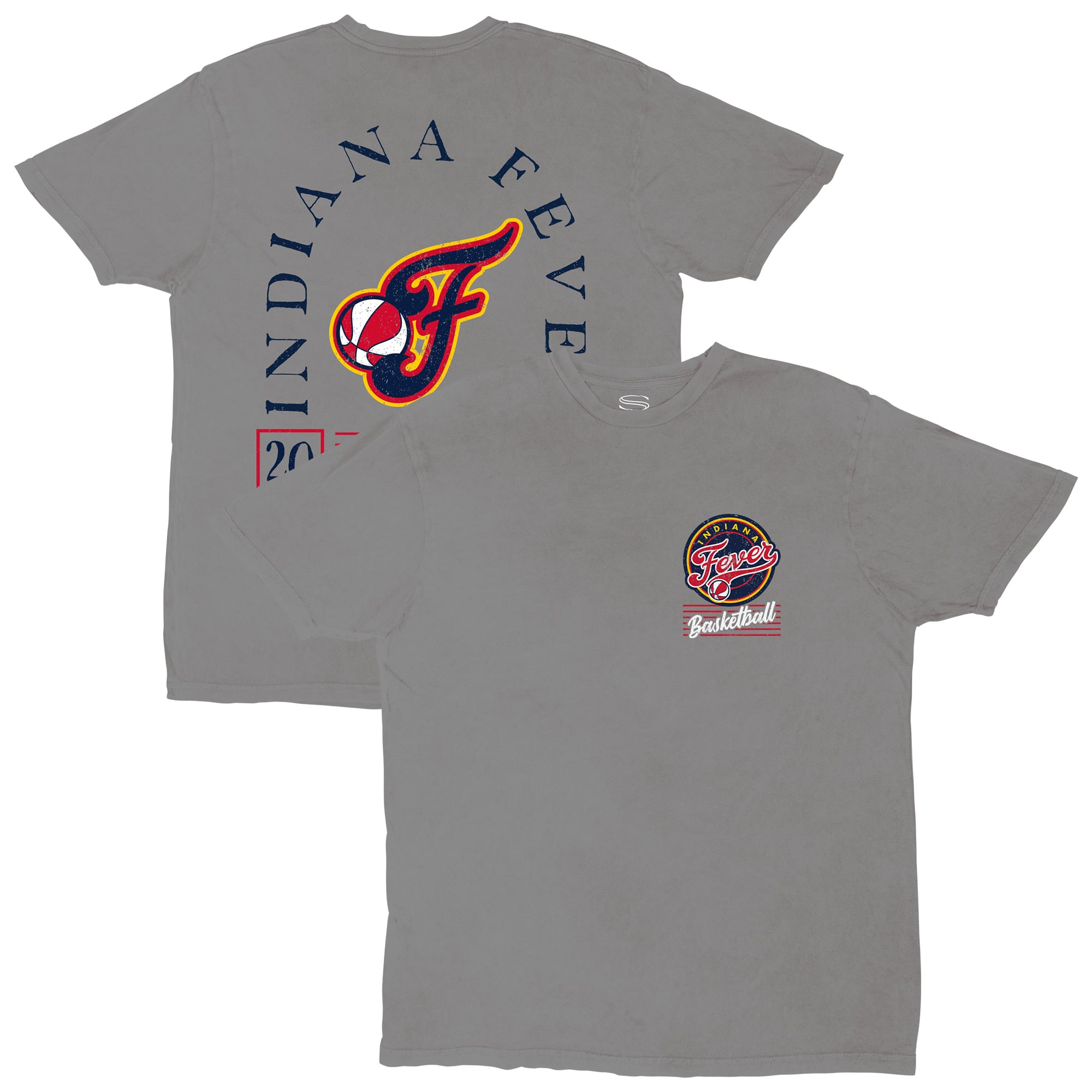 Unisex Stadium Essentials Platinum Indiana Fever Lay Low Vintage Wash Relaxed Fit T-Shirt
