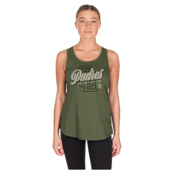 Women's New Era Olive San Diego Padres 2026 Armed Forces Day Tank Top