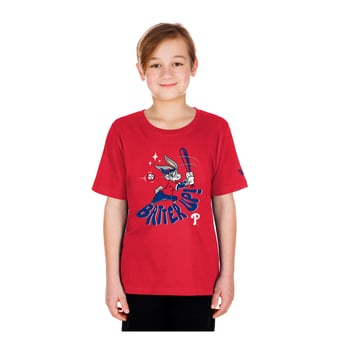 Youth New Era  Red Philadelphia Phillies Looney Tunes T-Shirt