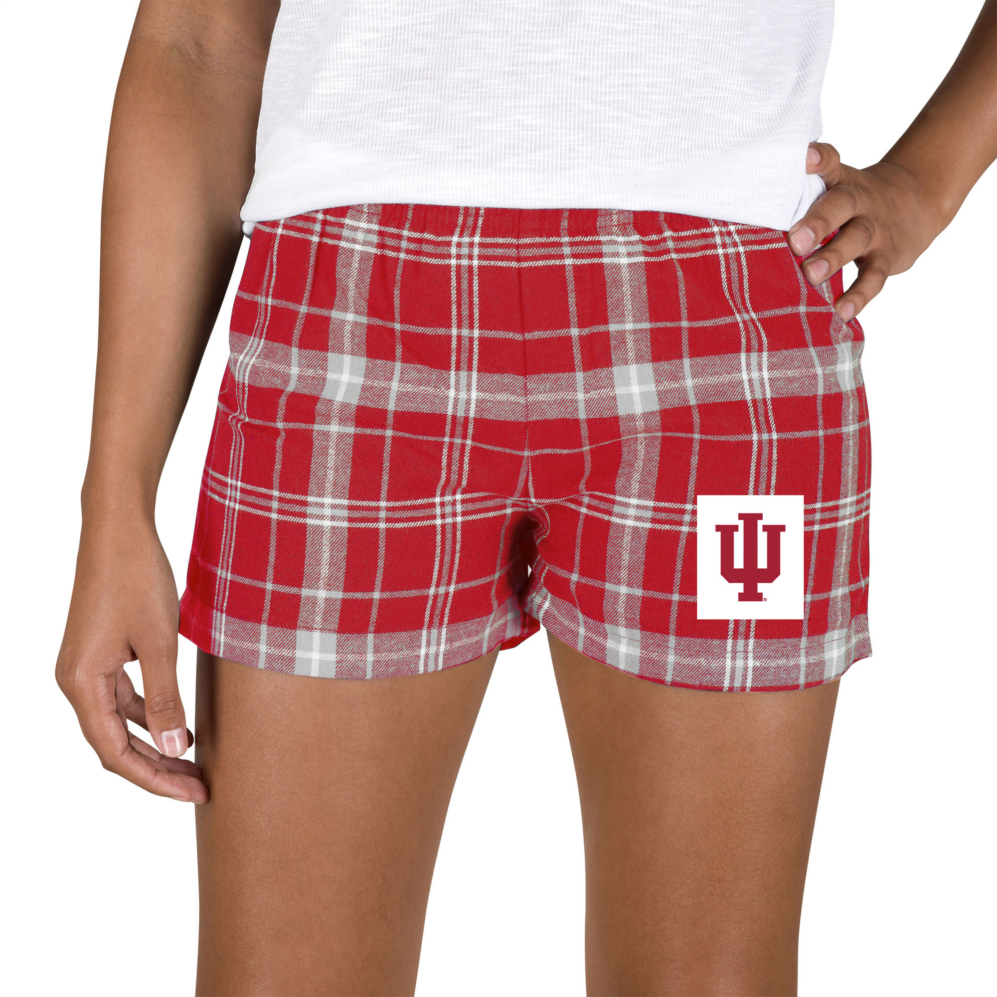 Women’s Concepts Sport Crimson/Gray Indiana Hoosiers Ultimate Flannel Shorts Women’s Concepts Sport Crimson/Gray Indiana Hoosiers Ultimate Flannel Shorts