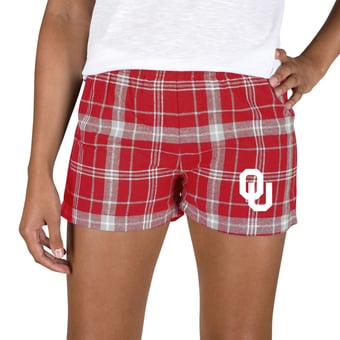 Women's Concepts Sport Crimson/Gray Oklahoma Sooners Ultimate Flannel Shorts