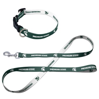 WinCraft Michigan State Spartans Pet Leash and Collar Set
