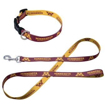 WinCraft Minnesota Golden Gophers Pet Leash and Collar Set