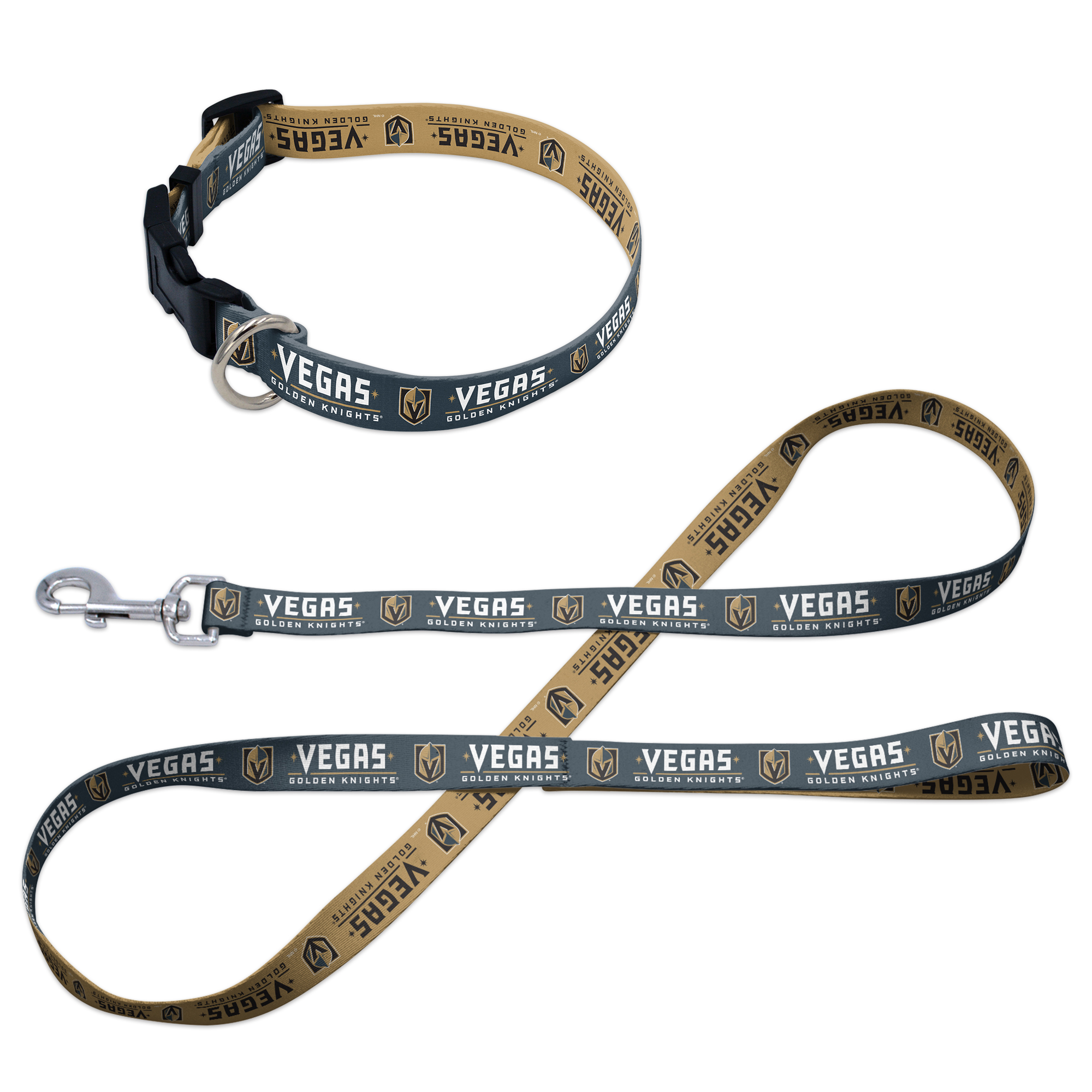 WinCraft Vegas Golden Knights Pet Leash and Collar Set WinCraft Vegas Golden Knights Pet Leash and Collar Set