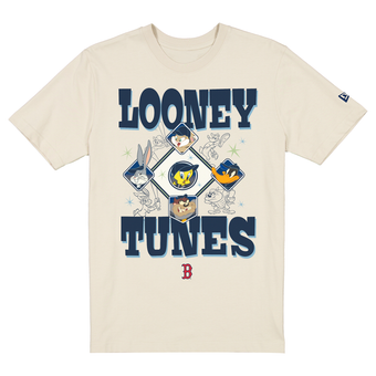 Unisex New Era Cream Boston Red Sox Looney Tunes T-Shirt
