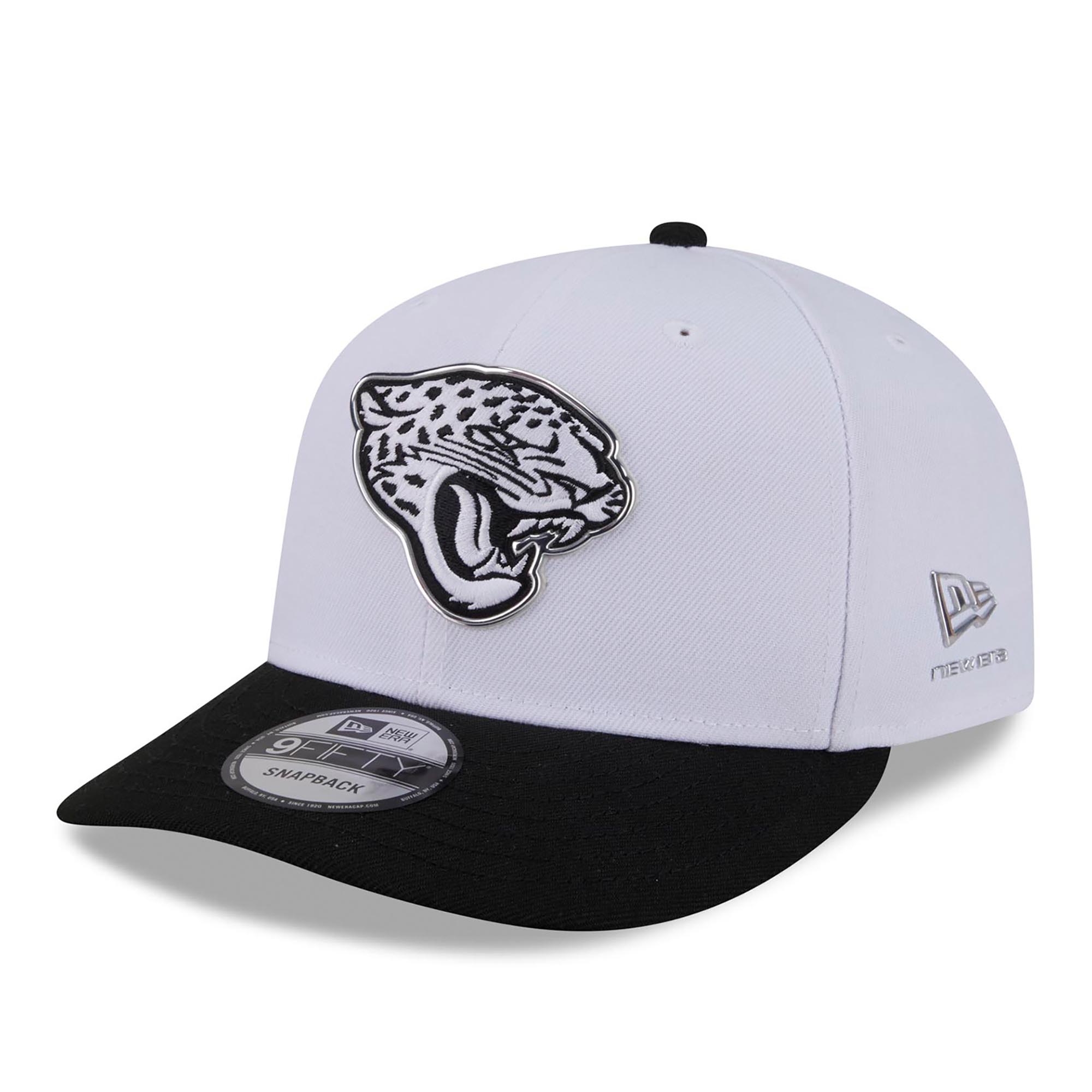 Men's New Era  White/Black Jacksonville Jaguars 2026 NFL Draft Pre-Curved 9FIFTY Snapback Hat