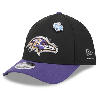 Men's New Era  Black/Purple Baltimore Ravens 2026 NFL Draft 39THIRTY M-Crown Flex Hat