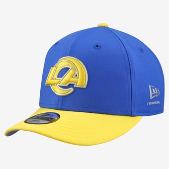 Youth New Era Royal/Gold Los Angeles Rams 2026 NFL Draft Pre-Curved 9FIFTY Snapback Hat