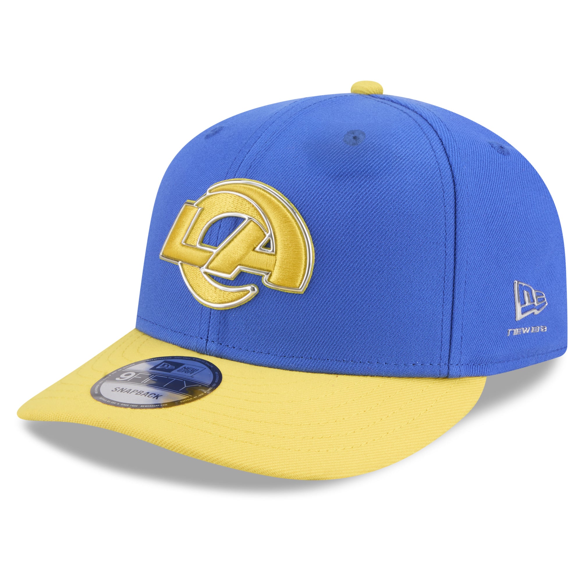 Youth New Era  Royal/Gold Los Angeles Rams 2026 NFL Draft Pre-Curved 9FIFTY Snapback Hat