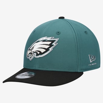 Youth New Era  Midnight Green/Black Philadelphia Eagles 2026 NFL Draft Pre-Curved 9FIFTY Snapback Hat