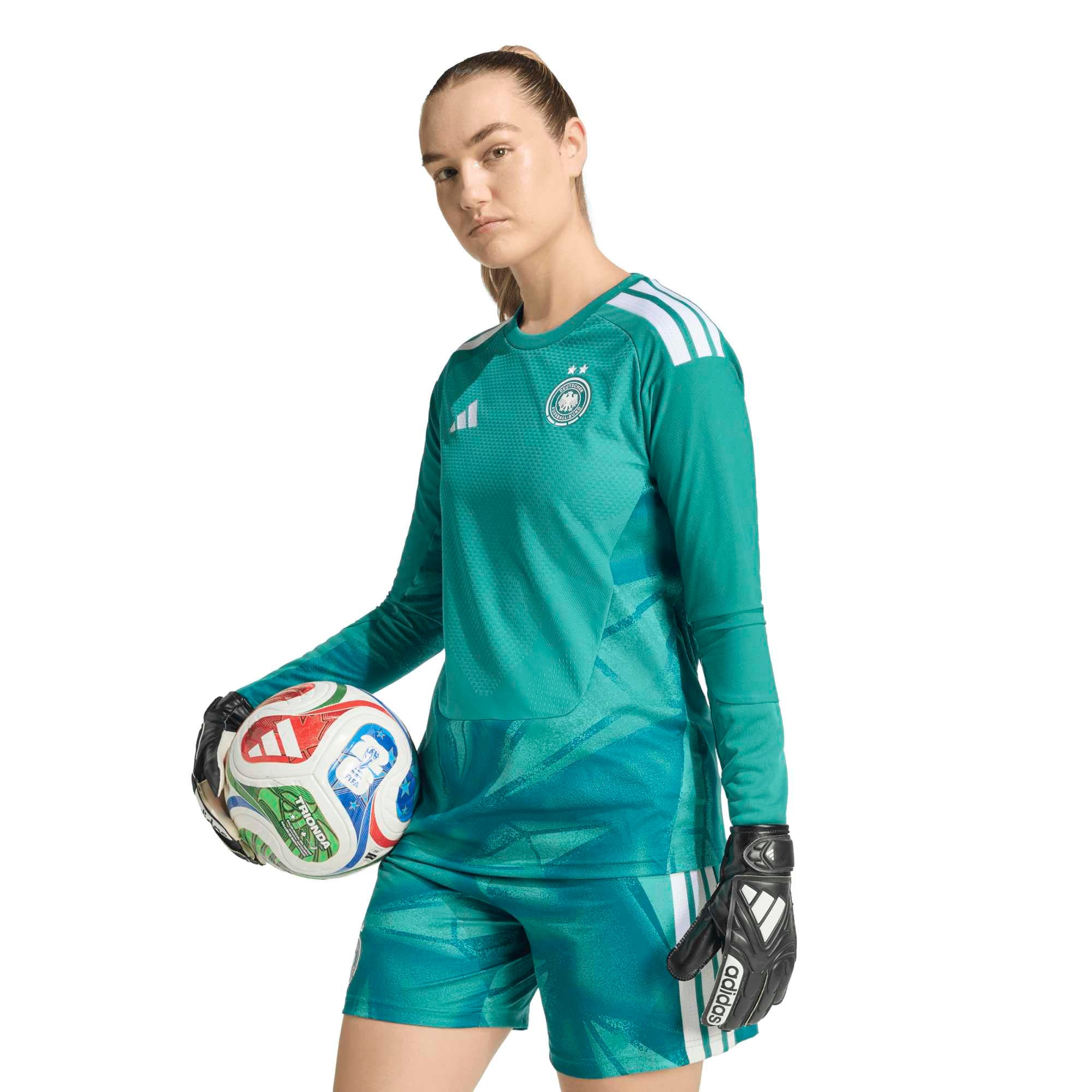 Camiseta auténtica de portera de la selección alemana adidas (2026) - Mujer - 2 estrellas