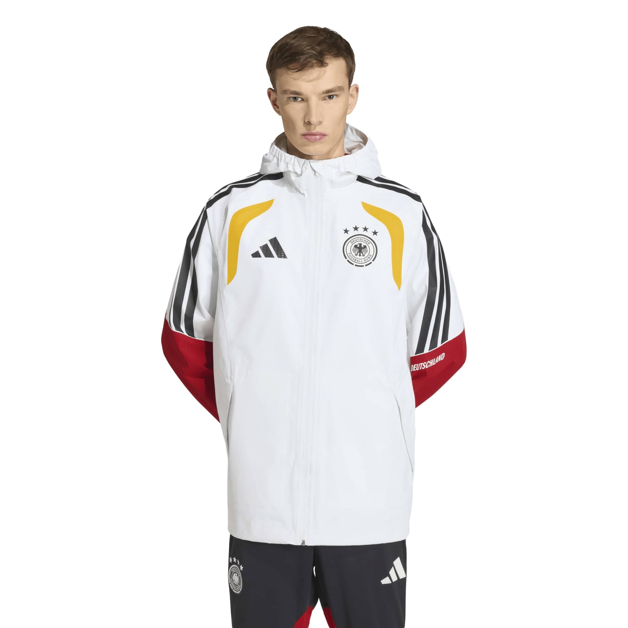Veste de pluie adidas Pro Entraînement blanche de l'équipe nationale d'Allemagne