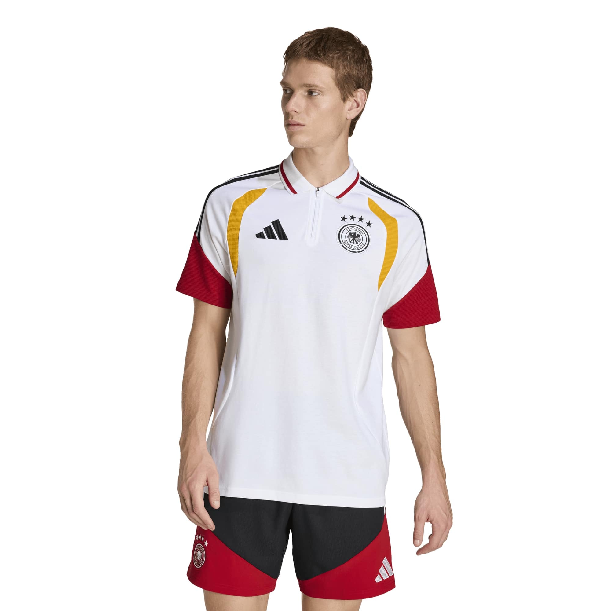 Polo Entraînement adidas de l'équipe nationale d'Allemagne - Blanc