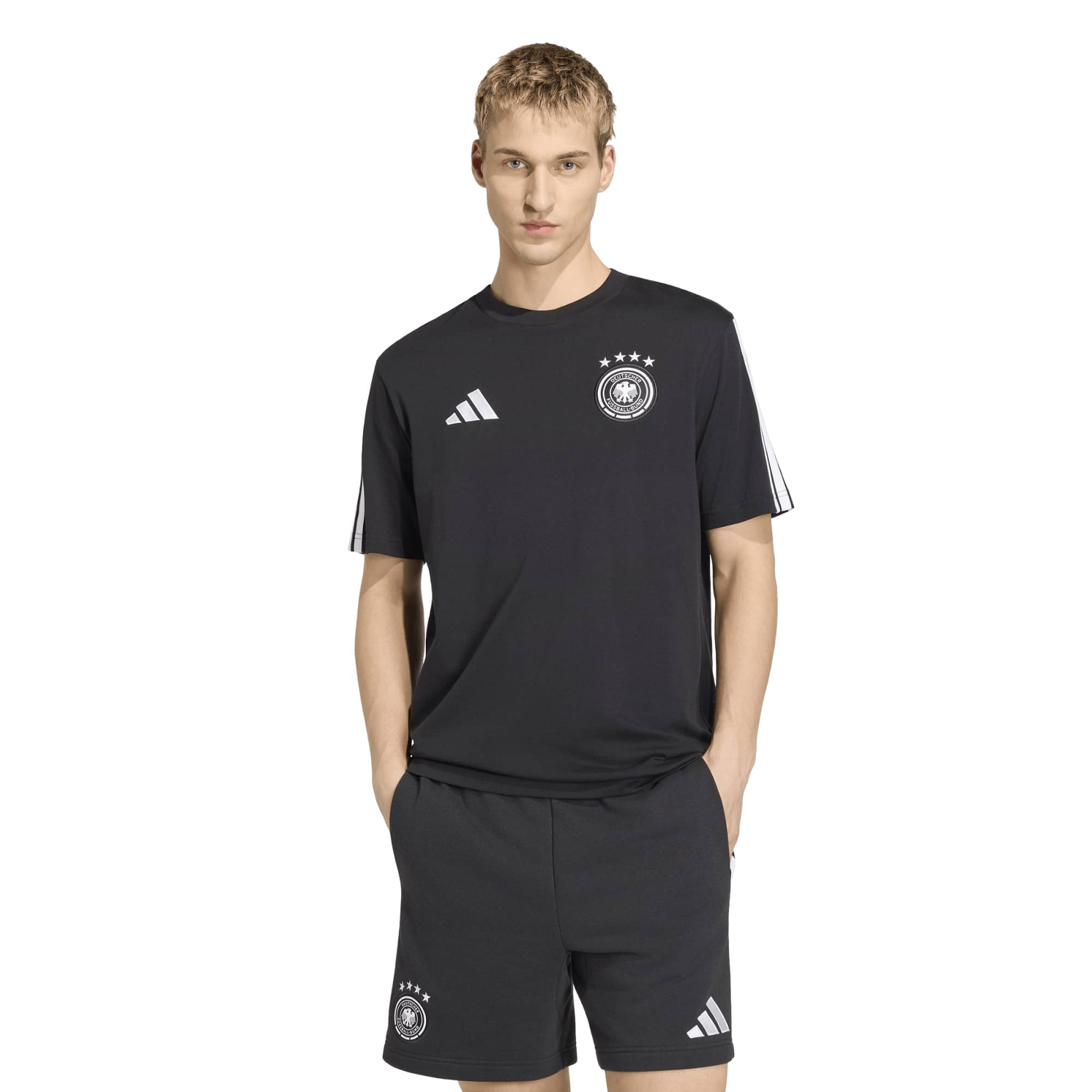 Camiseta adidas DNA de la selección alemana - Negra