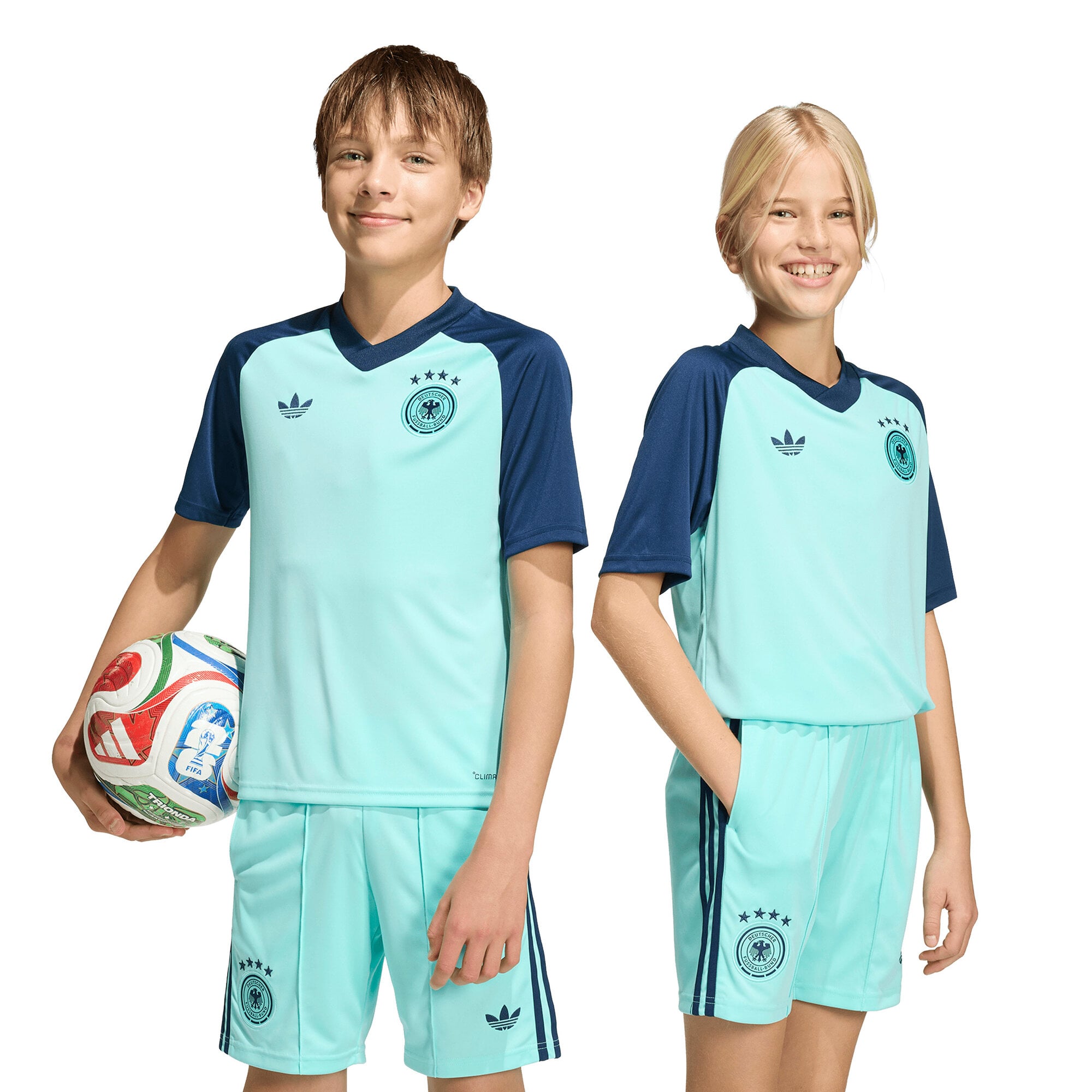 Camiseta adidas de visitante prepartido de la DFB - Azul - Niños