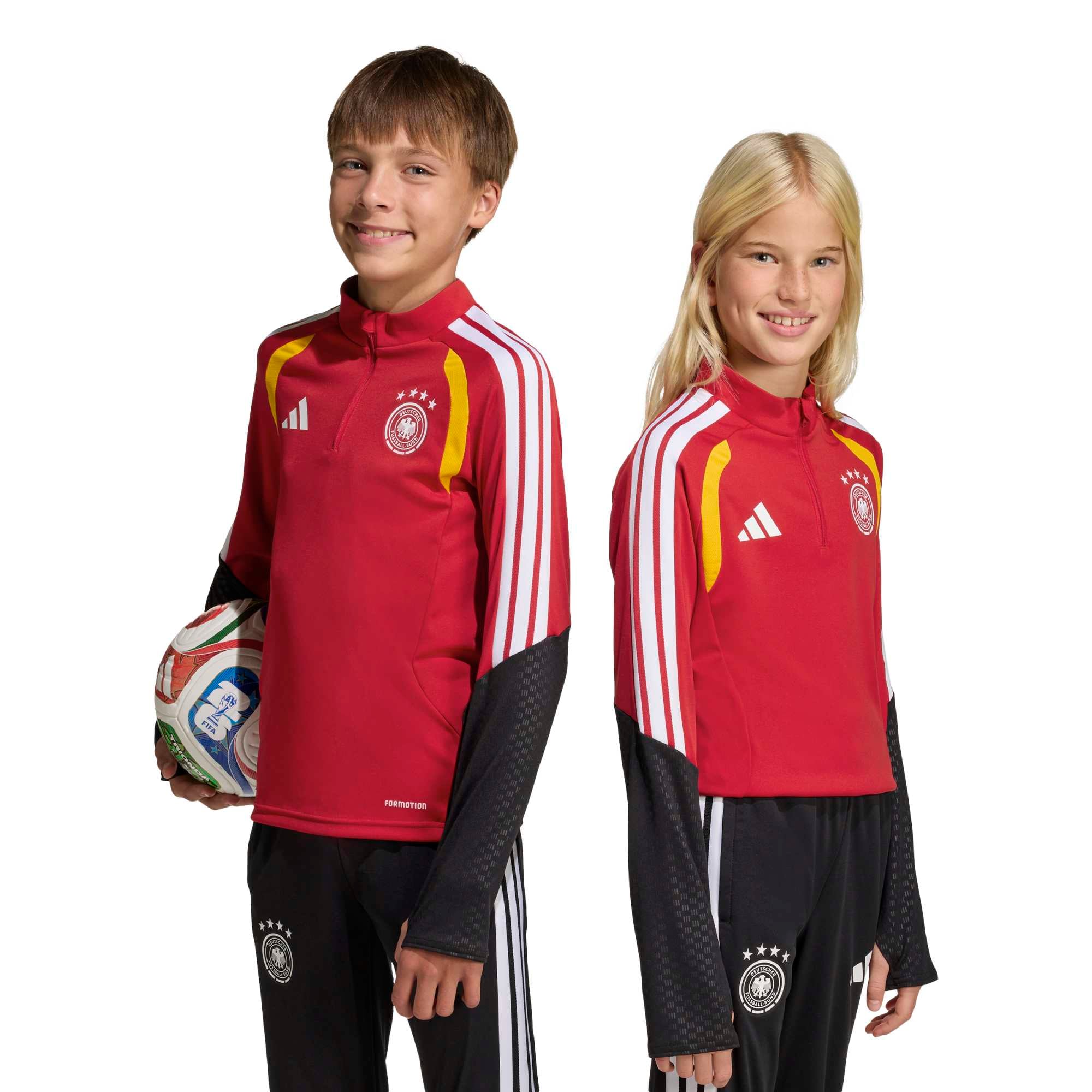 Camiseta de Entrenamiento adidas de la selección alemana - Roja - Niño