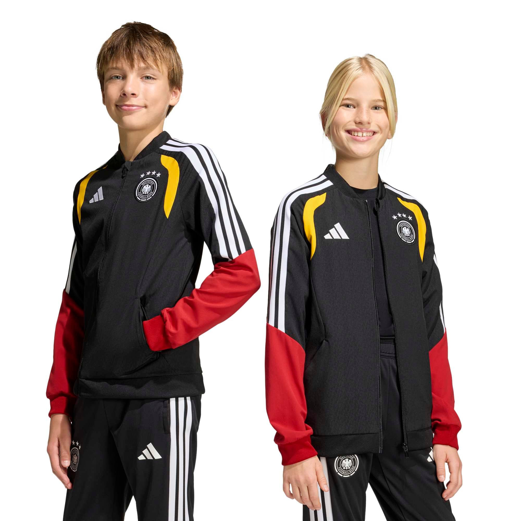 Veste de présentation Entraînement adidas de l'équipe nationale d'Allemagne - Noire - Enfant