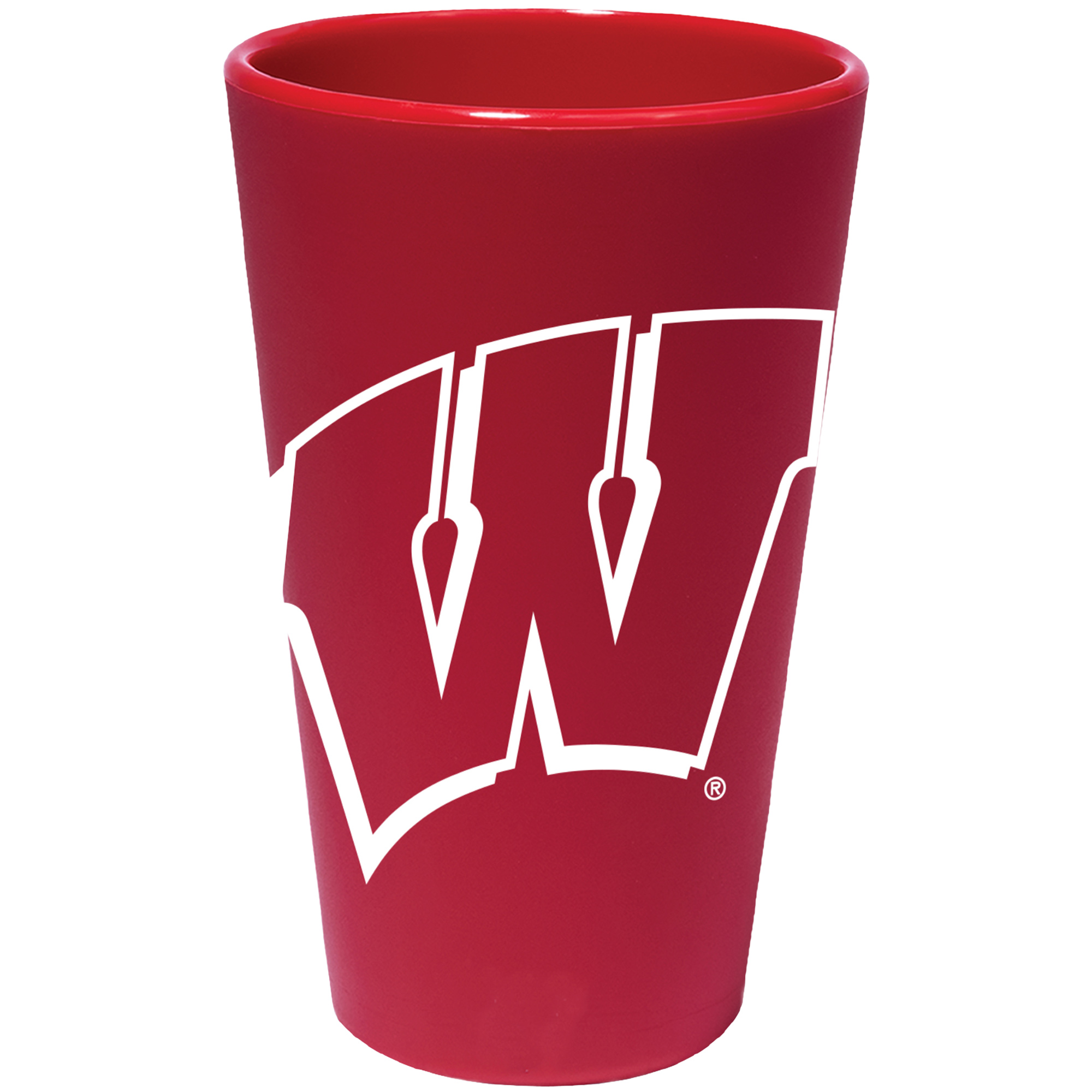 WinCraft Wisconsin Badgers 16oz. Silicone Pint Glass
