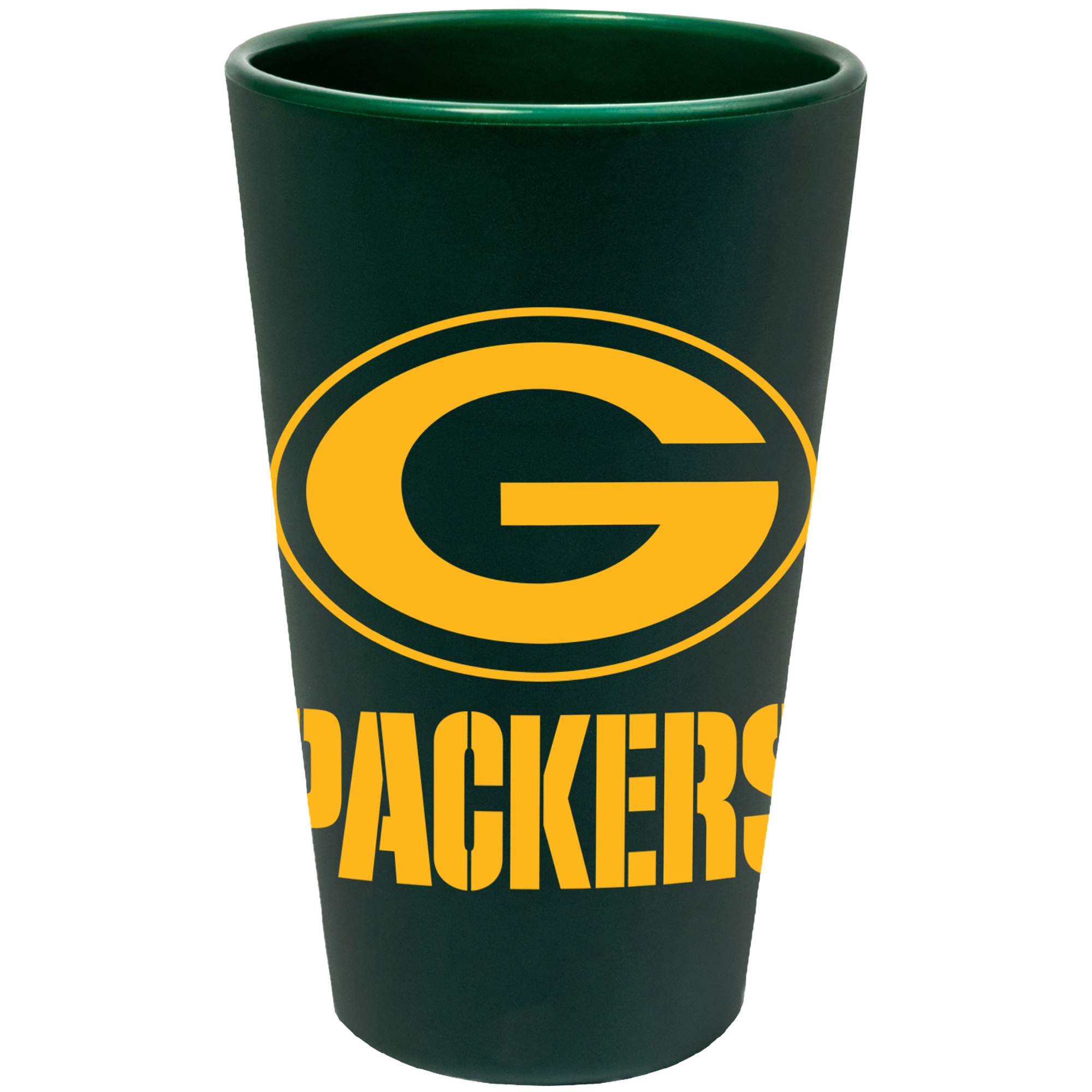 WinCraft Green Bay Packers 16oz. Silicone Pint Glass