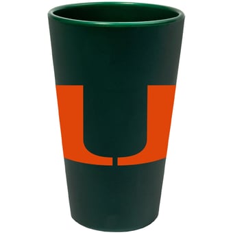 WinCraft Miami Hurricanes 16oz. Silicone Pint Glass