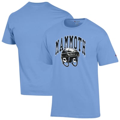 Men's Champion Blue Utah Mammoth Helmet T-Shirt