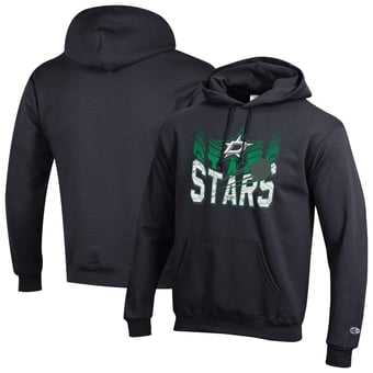 Men's Champion Black Dallas Stars Powerblend Hoodie