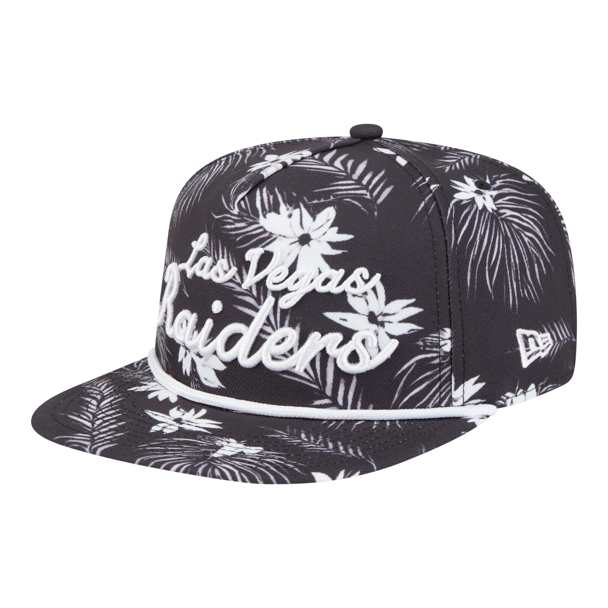 Men’s New Era Black Las Vegas Raiders Palm Print A-Frame 9FIFTY Snapback Hat Men’s New Era Black Las Vegas Raiders Palm Print A-Frame 9FIFTY Snapback Hat