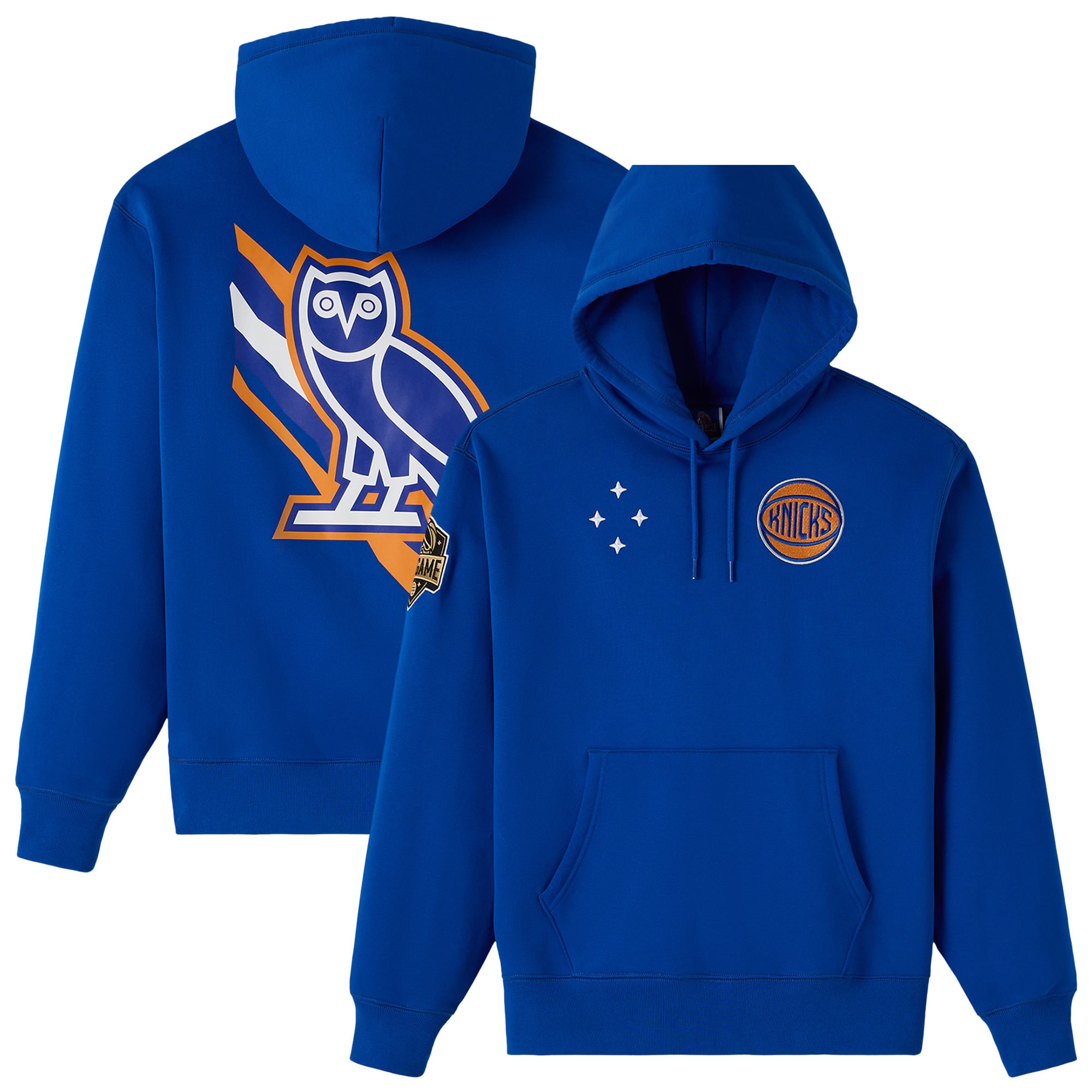 Felpa con cappuccio in pile New York Knicks X OVO - Uomo