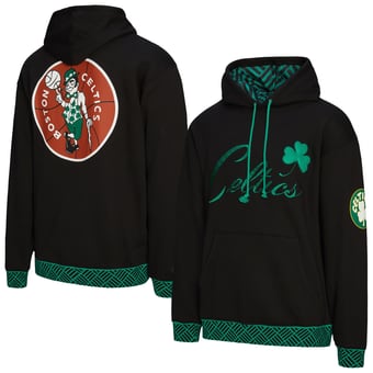 Unisex Mitchell & Ness Black Boston Celtics Vintage Heavyweight Hoodie
