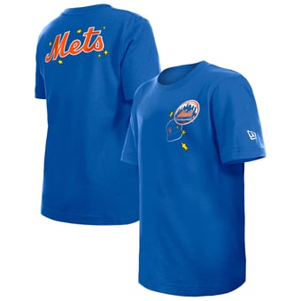 Youth New Era  Royal New York Mets Stars & Cap T-Shirt